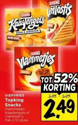 Vomar Voordeelmarkt DIEPVRIES Topking Snacks aanbieding