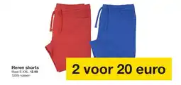 Zeeman Heren shorts aanbieding