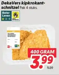 Dekamarkt DekaVers kipkrokant- schnitzel aanbieding