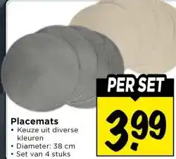 Vomar Voordeelmarkt Placemats • aanbieding