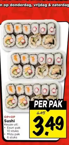 Vomar Voordeelmarkt Sushi Keuze uit: aanbieding