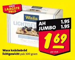 Nettorama Wasa knäckebröd lichtgewicht aanbieding