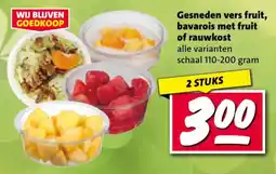 Nettorama Gesneden vers fruit bavarois met fruit of rauwkost aanbieding