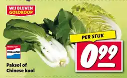Nettorama Paksoi of Chinese kool aanbieding