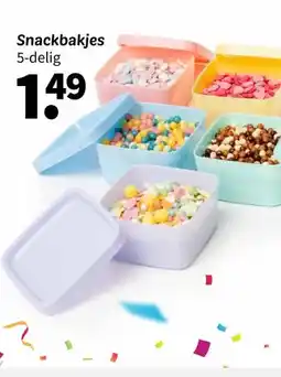 Wibra Snackbakjes aanbieding