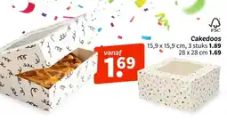 Wibra Cakedoos aanbieding