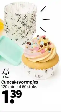 Wibra Cupcakevormpjes aanbieding