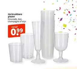 Wibra Herbruikbare glazen aanbieding