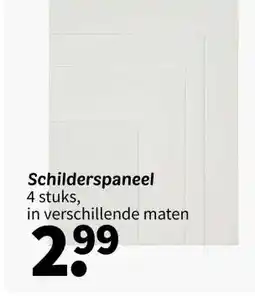 Wibra Schilderspaneel aanbieding