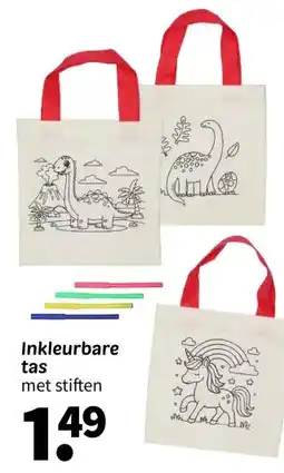 Wibra Inkleurbare tas aanbieding