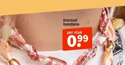 Wibra Knutsel bandana aanbieding