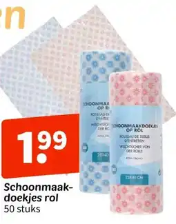 Wibra Schoonmaak- doekjes rol aanbieding