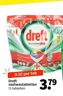 Wibra Dreft vaatwastabletten aanbieding