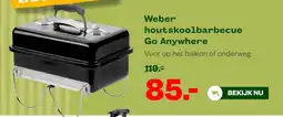 Welkoop Weber houtskoolbarbecue Go Anywhere aanbieding