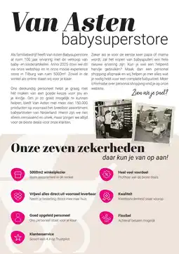 Van Asten BabySuperstore Onze zeven zekerheden aanbieding