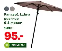 Welkoop Parasol Libra push-up aanbieding