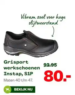 Welkoop Grisport werkschoenen Instap, S1P aanbieding
