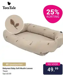 Van Asten BabySuperstore Babynest Baby Soft Muslin Leaves aanbieding