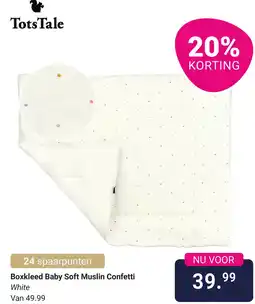 Van Asten BabySuperstore Boxkleed Baby Soft Muslin Confetti aanbieding