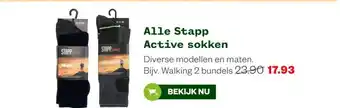 Welkoop Alle Stapp Active sokken aanbieding