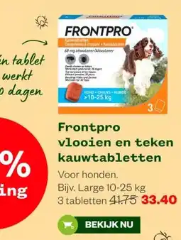 Welkoop Frontpro vlooien en teken kauwtabletten aanbieding
