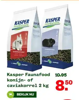 Welkoop Kasper Faunafood konijn- of caviakorrel aanbieding