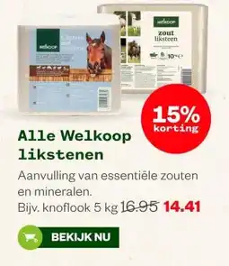 Welkoop Alle Welkoop likstenen aanbieding