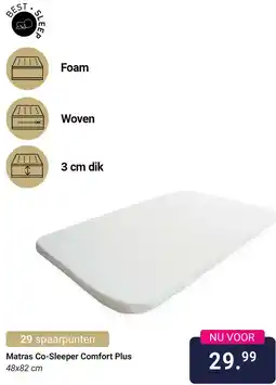 Van Asten BabySuperstore Matras Co-Sleeper Comfort Plus aanbieding