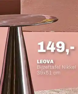 Trendhopper Bijzettafel Leova Nikkel 39X51 Cm aanbieding