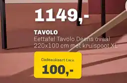 Trendhopper Eettafel Tavolo Deens ovaal aanbieding