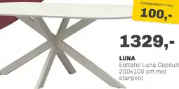 Trendhopper Eettafel Luna Capsule aanbieding