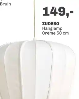 Trendhopper Hanglamp Zudebo creme 50 cm aanbieding