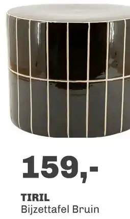 Trendhopper Bijzettafel Tiril bruin aanbieding