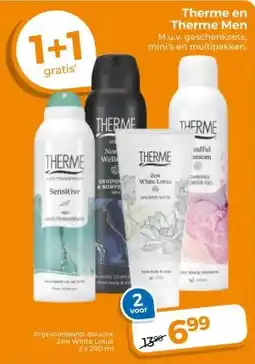 Trekpleister Therme en Therme Men M.u.v. geschenksets, mini's en multipakken. aanbieding