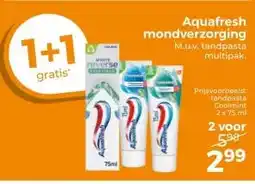 Trekpleister Aquafresh mondverzorging aanbieding