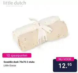 Van Asten BabySuperstore Swaddle doek 70x70 2 stuks aanbieding