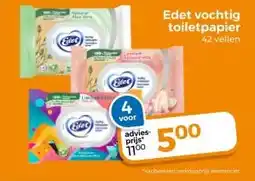 Trekpleister Edet vochtig toiletpapier aanbieding
