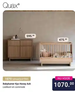 Van Asten BabySuperstore Babykamer Kyo Honey Ash aanbieding