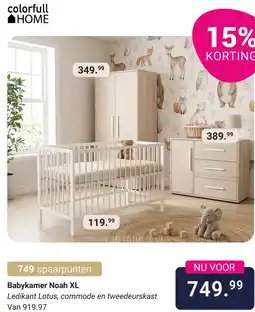 Van Asten BabySuperstore Babykamer Noah XL aanbieding