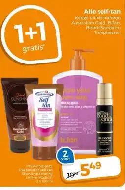 Trekpleister Alle self-tan aanbieding