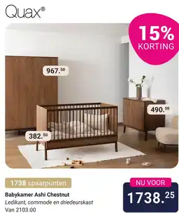 Van Asten BabySuperstore Babykamer Ashi Chestnut aanbieding