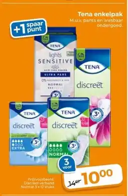 Trekpleister Tena enkelpak aanbieding