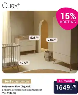 Van Asten BabySuperstore Babykamer Flow Clay/Oak aanbieding