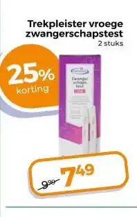 Trekpleister Trekpleister vroege zwangerschapstest aanbieding