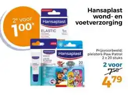 Trekpleister Hansaplast wond- en Hansaplast voetverzorging aanbieding