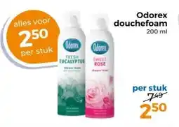 Trekpleister Odorex douchefoam aanbieding