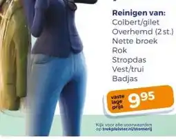 Trekpleister Reinigen van: Colbert/gilet aanbieding
