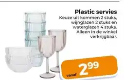 Trekpleister Plastic servies aanbieding