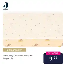 Van Asten BabySuperstore Laken Wieg 75x100 cm Dusty Dot aanbieding
