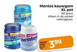 Trekpleister Mentos kauwgom XL pot aanbieding